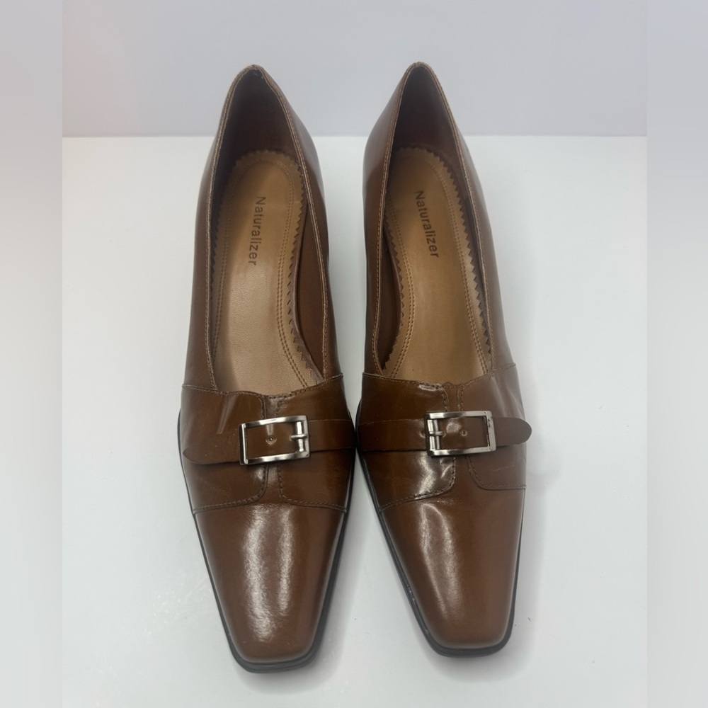 Naturalizer Women's Brown Leather Pumps Size 8N